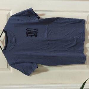 Hollister Men's Cotton Short Sleeve Tech Logo 70's Court side Ringer